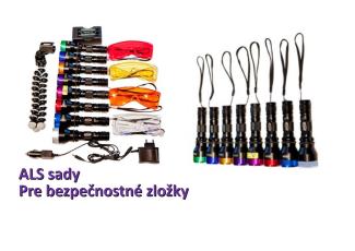 ASL Sady. Nova KIT. Sady pre bezpečnostné zložky (polícia, armádada, bezpečnostné služby). Skúmanie miesta činu. Zabezpečenie a zaevidovanie stôp.